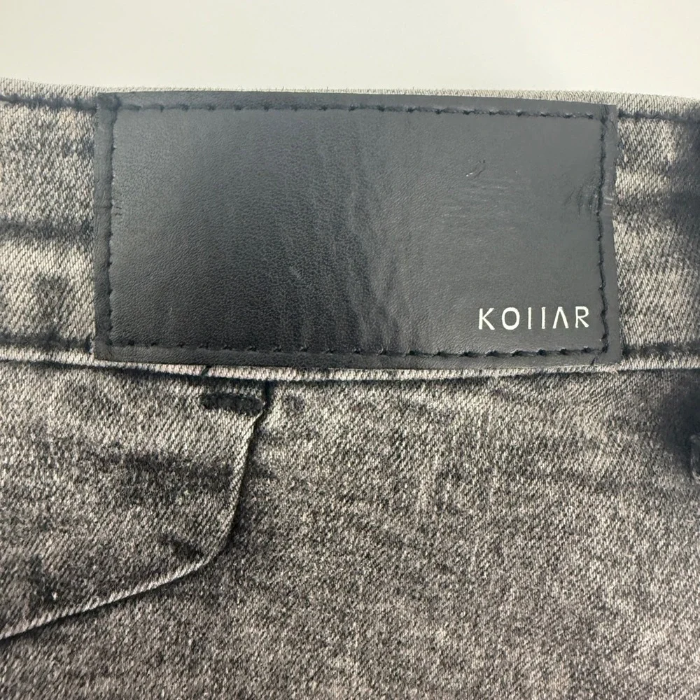 Kollar 203 Rockstars Old School Grey Acid Wash Skinny Jeans Mens 32 Distressed